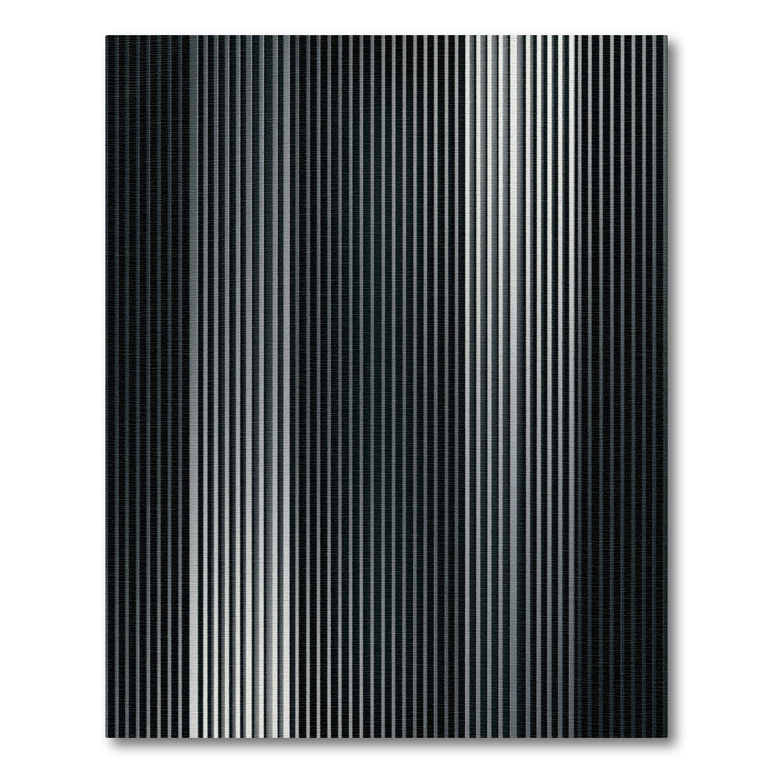 Dark Gray Vertical Stripe Rug