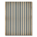 Vintage Blue Ticking Striped Wallpaper Rug