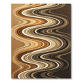 Earthy Swirling Tones Abstract Rug
