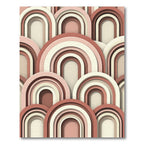 Terracotta Arch Boho Midcentury Layered Curves Rug