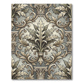 Ornate Acanthus Leaf Scrollwork Rug