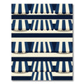 Navy and Cream Nautical Awning Stripe Rug