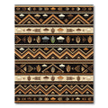 Earthy Tones Corn Rain Stripe Rug