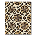 Cream Leopard Swirl Medallion Rug