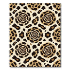 Cream Leopard Swirl Medallion Rug