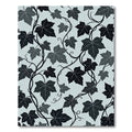 Dark Grey Ivy Vine Foliage Rug