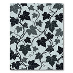 Dark Grey Ivy Vine Foliage Rug