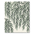 Elegant Green Willow Branch Botanical Rug