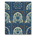 Intricate Blue Golden Floral Arch Rug