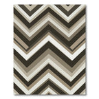 Modern Neutral Zigzag Chevron Area Rug