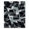 Monochromatic Geometric Abstract Overlapping Squares Rug