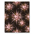 Pink Heart Cosmic Burst Rug
