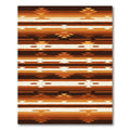 Earthy Terracotta Southwestern Stripe Rug