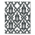 Gray Lantern Trellis Repeating Rug