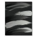 Broad Strokes Monochrome Abstract Rug