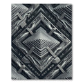 Monochromatic Geometric Layered Abstract Rug