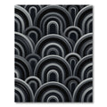 Monochromatic Arch Waves Overlay Rug