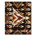 Woodland Arrow Feathers Brown Burgundy Rug