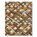 Earthy Desert Lattice Geometric Rug