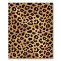 Bold Golden Leopard Spot Wave Rug