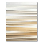 Soft Beige Layered Horizon Rug