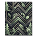 Modern Chevron Pine Forest Foliage Rug