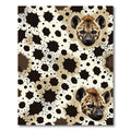 Spotted Hyena Artistic Neutral Animal Face Rug