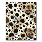Spotted Hyena Artistic Neutral Animal Face Rug