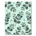 Soft Sage Eucalyptus Leafy Botanical Rug