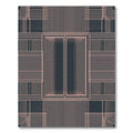 Pale Pink Linear Window Grid Rug