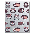 Cute Gray and Brown Guinea Pig Rug