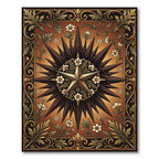 Vintage Starburst Floral Emblem Rug