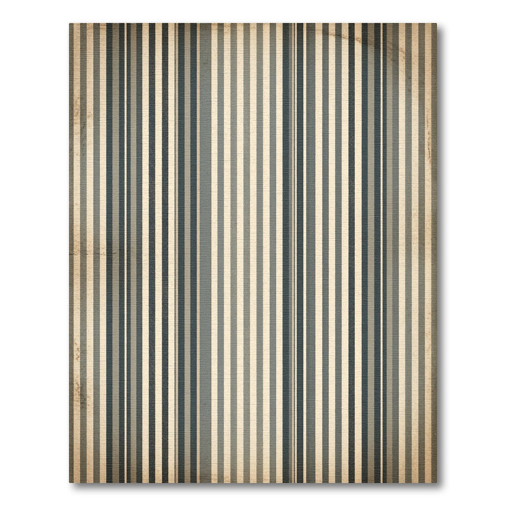 Classic Navy Blue Striped Texture Rug