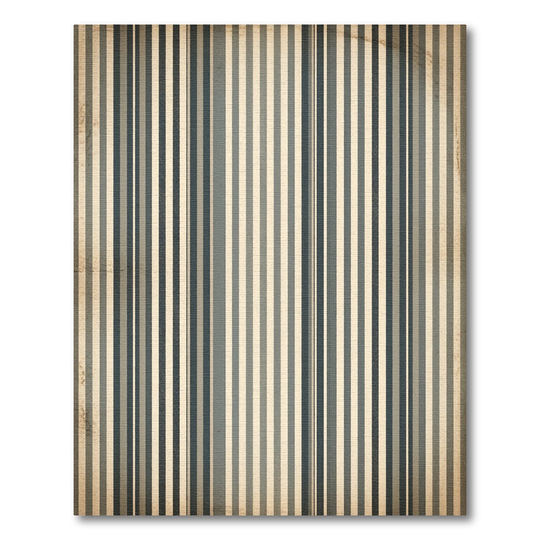 Classic Navy Blue Striped Texture Rug