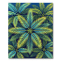 Lush Tropical Palm Leaf Canopy Rug