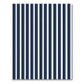 Classic Navy White Vertical Stripe Rug