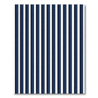 Classic Navy White Vertical Stripe Rug