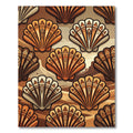 Earthy Shell Medallion Composition Rug