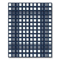 Modern Navy Ink Grid Geometric Rug