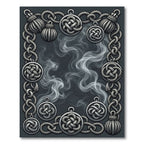 Silver Knotwork Smoke Border Rug