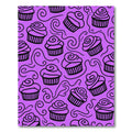 Purple Cupcake Swirl Whimsical Design Rug