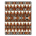 Bold Terracotta Southwestern Geometric Arrow Rug