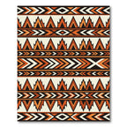 Bold Terracotta Southwestern Geometric Arrow Rug