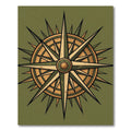 Vintage Compass Rose Needle Rug