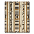 Earthy Geometric Striped Tribal Rug