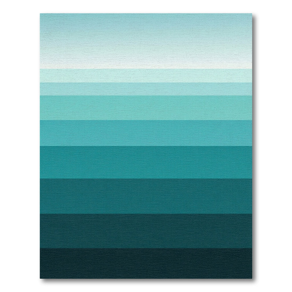 Oceanic Gradient Horizontal Stripe Rug