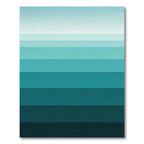 Oceanic Gradient Horizontal Stripe Rug
