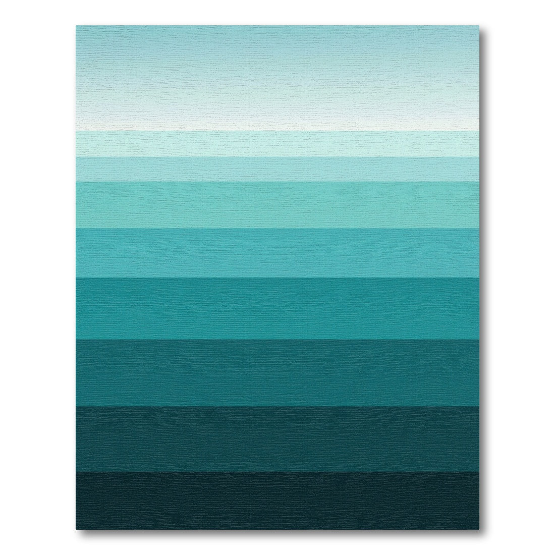 Oceanic Gradient Horizontal Stripe Rug