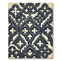 Dark Gray Medieval Gothic Arch Rug