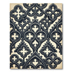 Dark Gray Medieval Gothic Arch Rug